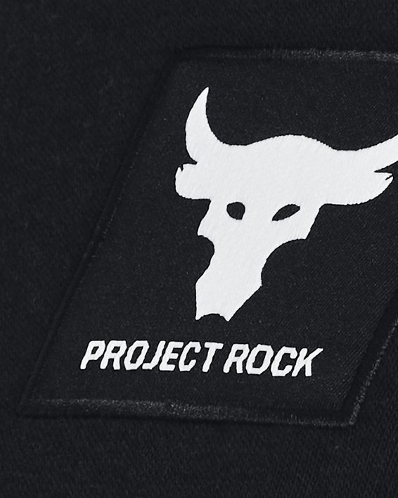 Herren Project Rock Hoodie aus French Terry, Black, pdpMainDesktop image number 3
