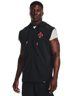 the rock hoodie sleeveless