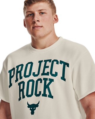 Playera Project Rock Heavyweight Terry para hombre, White, pdpMainDesktop image number 4