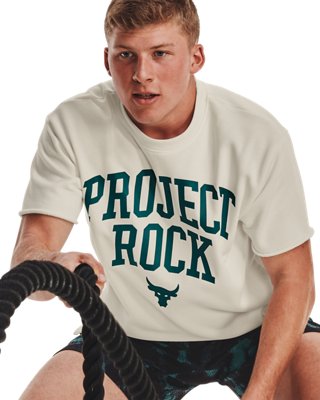 Playera Project Rock Heavyweight Terry para hombre, White, pdpMainDesktop image number 0