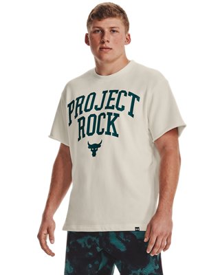 Playera Project Rock Heavyweight Terry para hombre, White, pdpMainDesktop image number 3