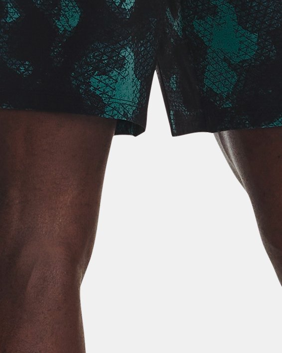 Shorts con estampado Project Rock Woven para hombre, Green, pdpMainDesktop image number 1