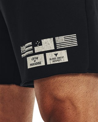 Men's Project Rock Heavyweight Terry Shorts image number 3