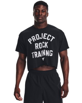 Under Armour Men's Project Rock Heavyweight Stay Hungry Cutoff T-Shirt. 1