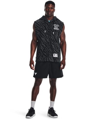 Under Armour Men's Project Rock Rival Fleece Sleeveless Printed Full-Zip. 3