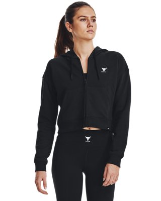 Women's Project Rock Heavyweight Terry Full-Zip image number 0