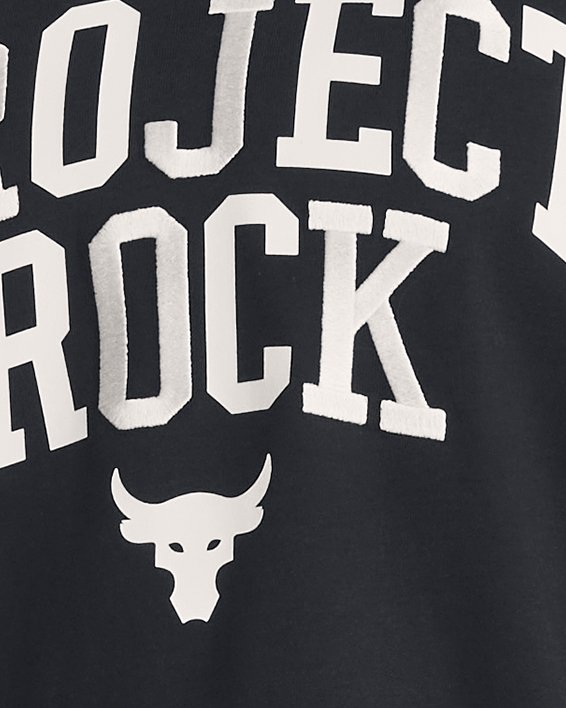 Women's Project Rock Heavyweight Campus T-Shirt, Black, pdpMainDesktop image number 0