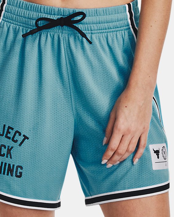 Women's Project Rock Penny Mesh Shorts in Blue image number 2