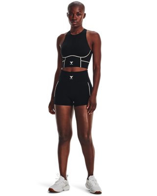 Shorts Project Rock Meridian para mujer, Black, pdpMainDesktop image number 2