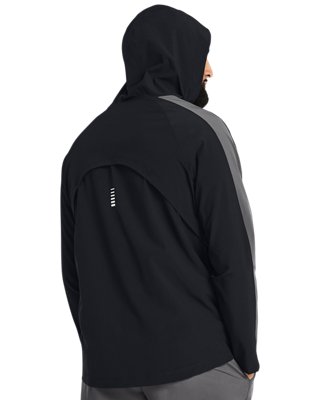 Men's UA OutRun The Storm Jacket, Black, pdpMainDesktop image number 1