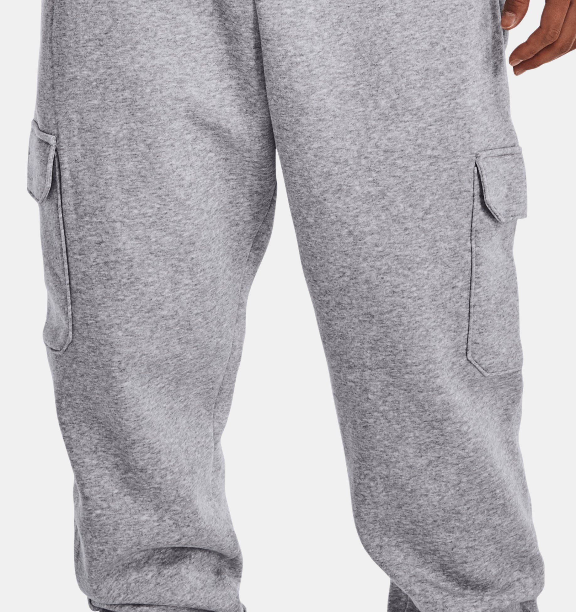 Men's UA Essential Fleece Playback Cargo Pants, Gray, pdpZoomDesktop image number 0