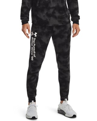 Pantal&oacute;n de entrenamiento UA Rival Terry para hombre, Black, pdpMainDesktop image number 0