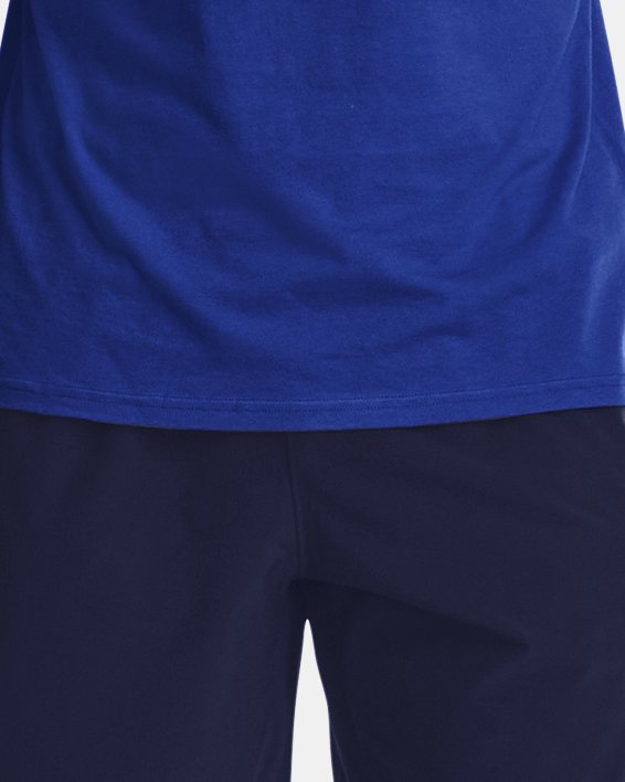Men's UA Baseball Script Short Sleeve, Blue, pdpMainDesktop image number 2