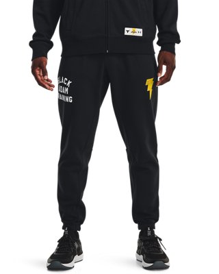 Men's Project Rock Rival Fleece Black Adam Joggers | Under Armour