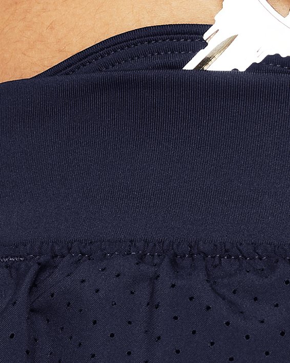 Men's UA Launch Split Perf Shorts in Blue image number 3