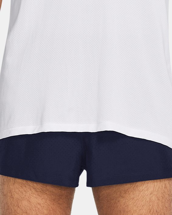 Men's UA Launch Split Perf Shorts in Blue image number 2