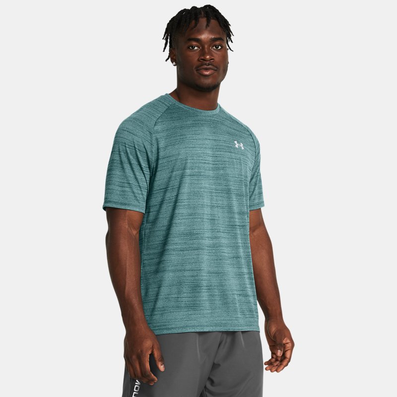 men's  under armour  tech™ 2.0 tiger short sleeve hydro teal / radial turquoise s