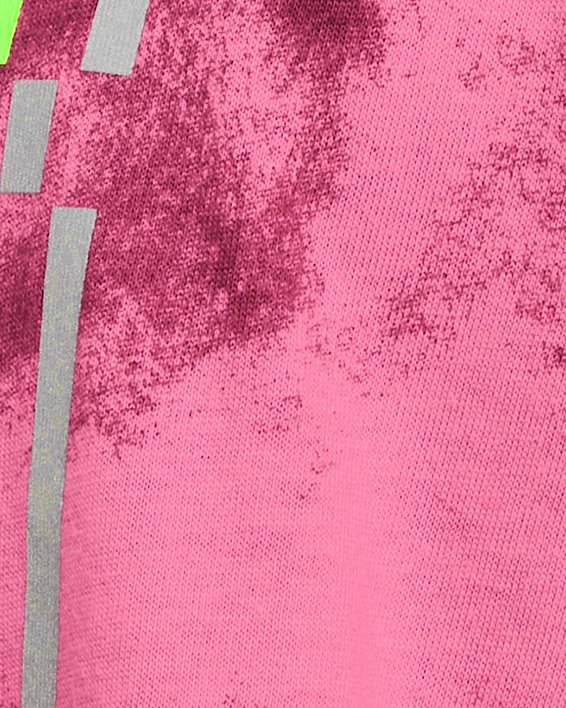 남성 UA 런 애니웨어 반팔 티셔츠 in Pink image number 3