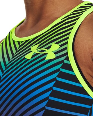 Women's UA Run Crop Top, Green, pdpMainDesktop image number 3
