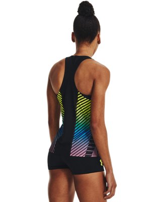 Women's UA Run Distance Singlet, Green, pdpMainDesktop image number 1