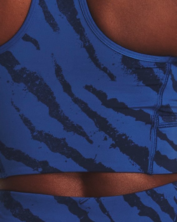 เสื้อกล้ามแบบซิป Project Rock Meridian Training Ground Printed สำหรับผู้หญิง in Blue image number 1