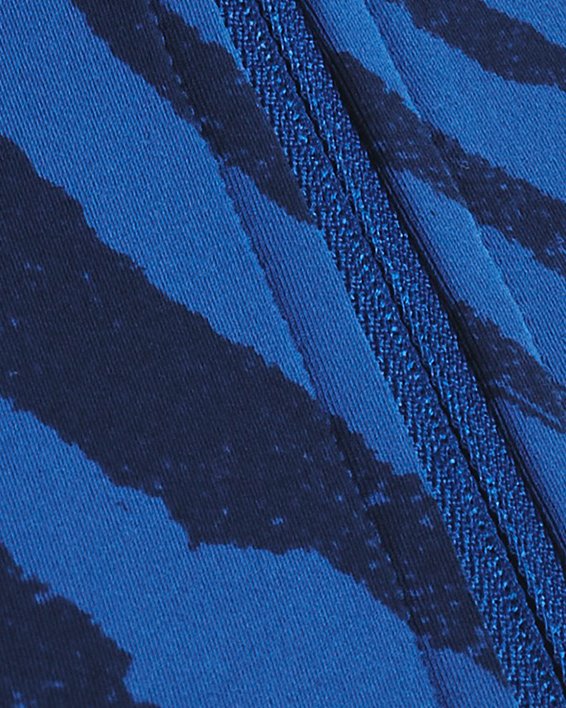 เสื้อกล้ามแบบซิป Project Rock Meridian Training Ground Printed สำหรับผู้หญิง in Blue image number 3