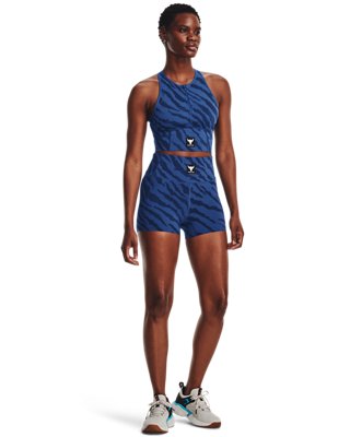 Women's Project Rock Meridian Training Ground Printed Shorts image number 2