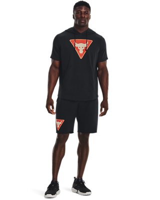 Shorts Project Rock Terry Tri para hombre, Black, pdpMainDesktop image number 2