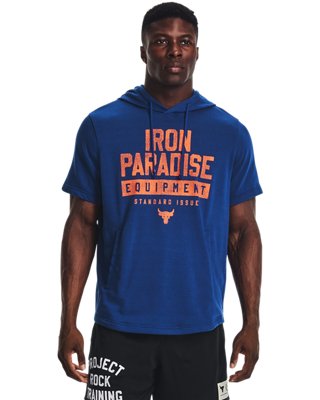 Men's Project Rock Terry Short Sleeve Hoodie | Under Armour