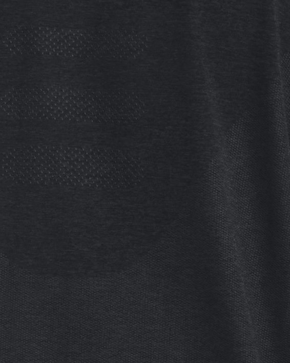 Maglia UA Seamless Stride ¼ Zip da uomo, Black, pdpMainDesktop image number 1
