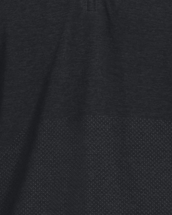 UA Seamless Stride Oberteil mit ¼ Zip für Herren, Black, pdpMainDesktop image number 0