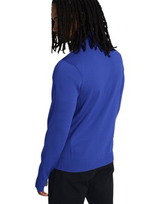 Playera UA IntelliKnit Run &frac12; Zip para hombre, Blue, pdpMainDesktop image number 1