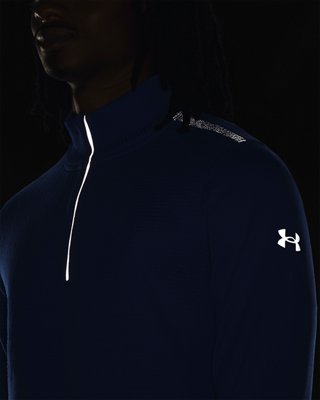 Playera UA IntelliKnit Run &frac12; Zip para hombre, Blue, pdpMainDesktop image number 4