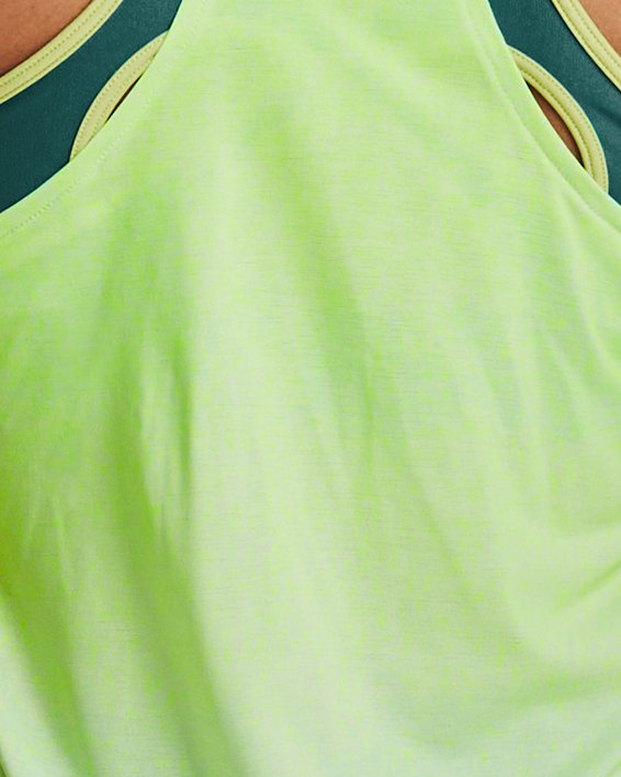 UA RUSH™ Cicada Laufunterhemd für Damen, Green, pdpMainDesktop image number 4