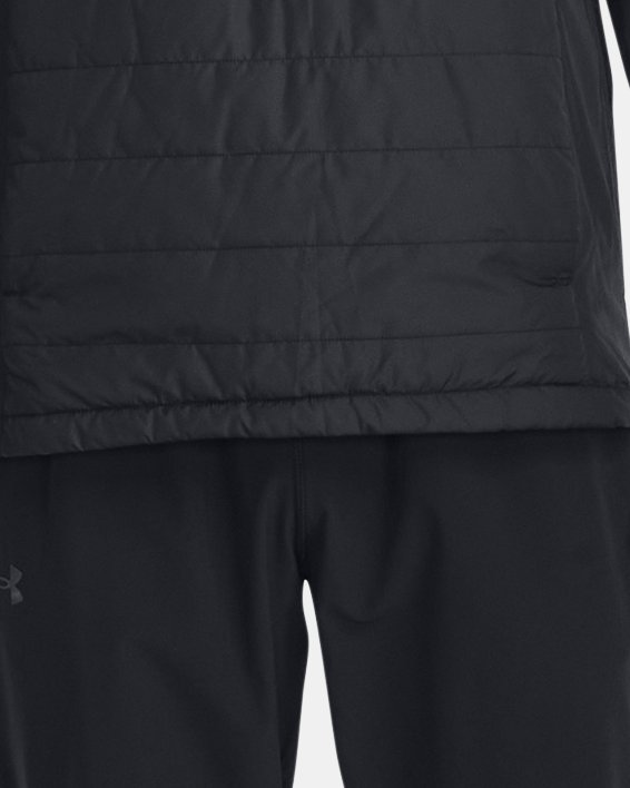 Men's UA Storm Session Run ½ Zip Jacket, Black, pdpMainDesktop image number 2