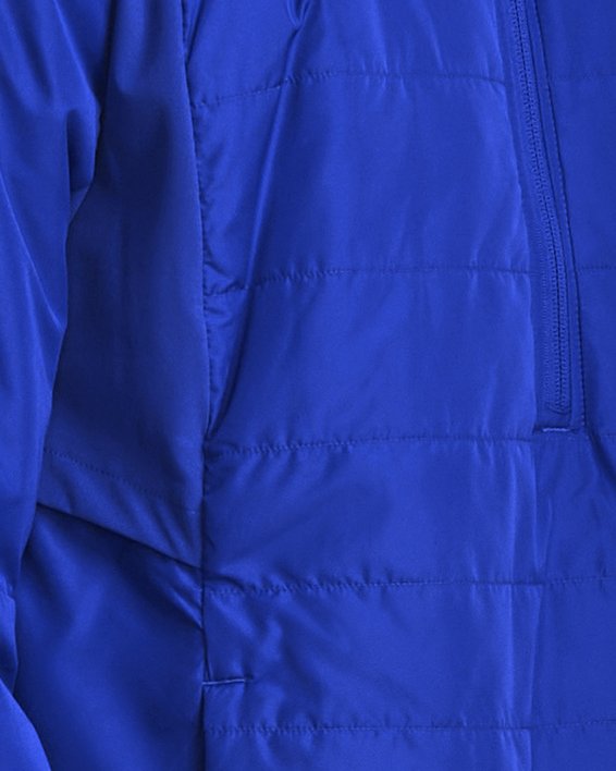 Men's UA Storm Session Run ½ Zip Jacket, Blue, pdpMainDesktop image number 0
