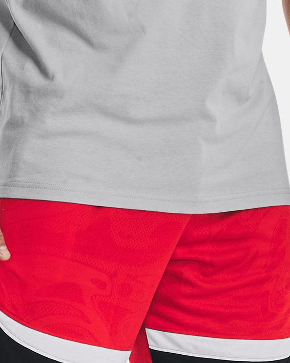 Men's UA Heatwave Hoops Shorts in Red image number 2