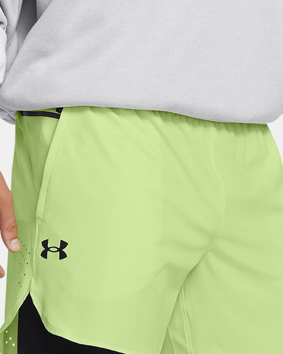 Men's UA Vanish Elite 2-in-1 Shorts, Green, pdpMainDesktop image number 2