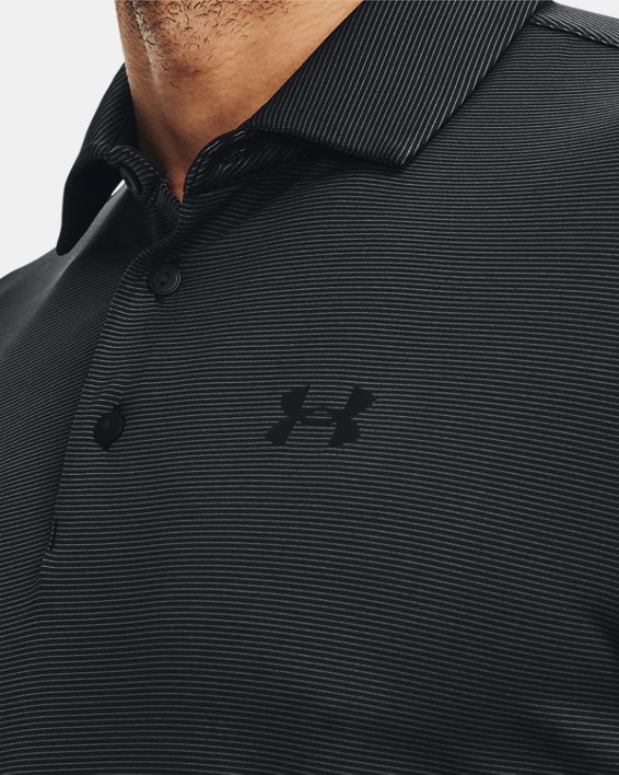 Under Armour Playoff 3.0 Stripe Golf Polo Shirt - Navy/Green Under Armour Playoff 3.0 Stripe Golf Polo Shirt - Navy/Green
