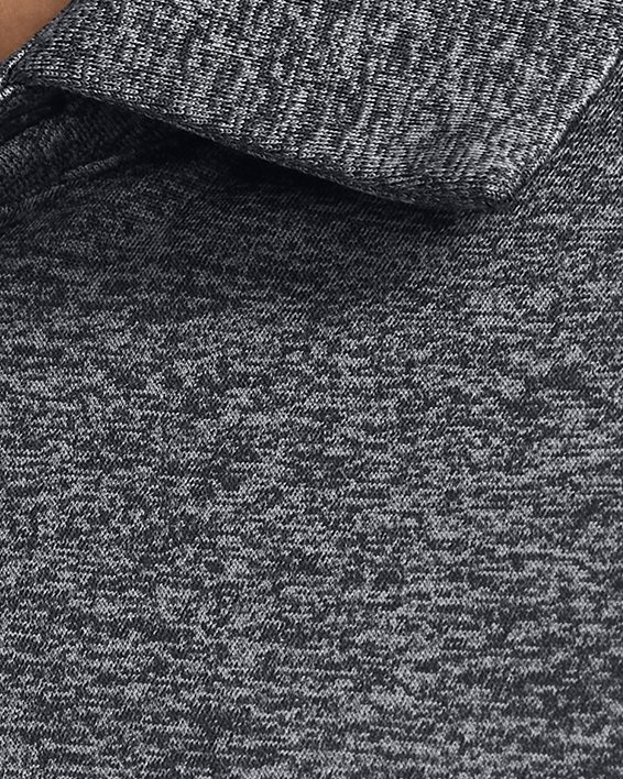 Polo UA Playoff 3.0 Stripe da uomo, Black, pdpMainDesktop image number 3
