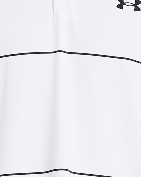 เสื้อโปโล UA Playoff 3.0 Stripe สำหรับผู้ชาย in White image number 0