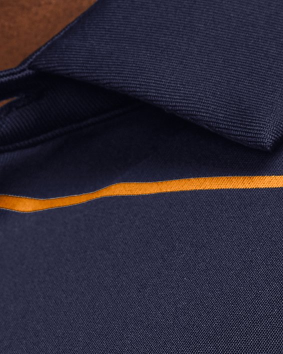 เสื้อโปโล UA Playoff 3.0 Stripe สำหรับผู้ชาย in Blue image number 3