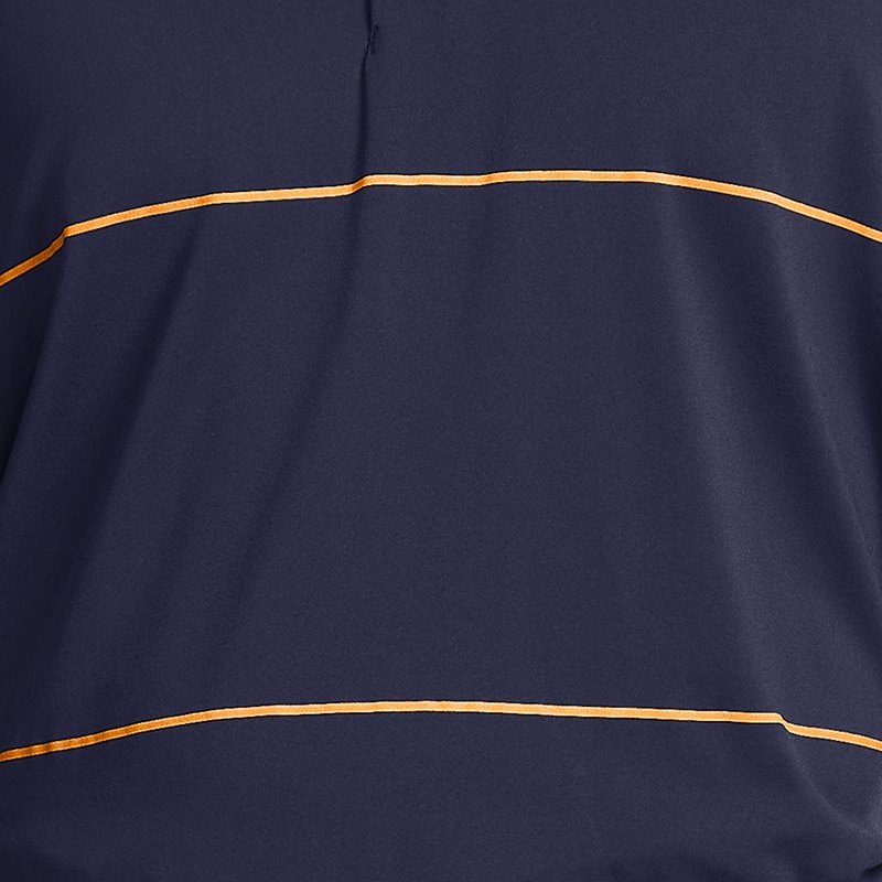Polo Under Armour Playoff 3.0 Stripe pour homme Midnight Bleu Marine / Nova Orange XS