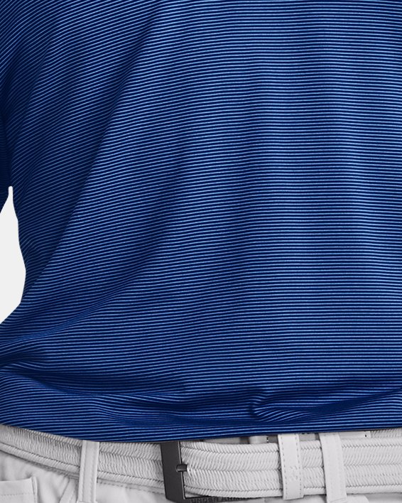 Polo UA Playoff 3.0 Stripe para hombre, Blue, pdpMainDesktop image number 4
