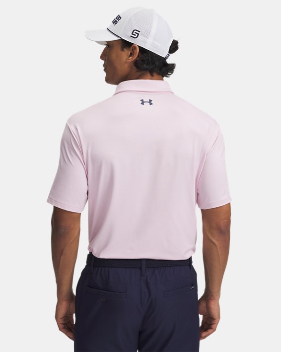 Under Armour Playoff 3.0 Stripe Golf Polo Shirt - Prime Pink/Navy Under Armour Playoff 3.0 Stripe Golf Polo Shirt - Prime Pink/Navy