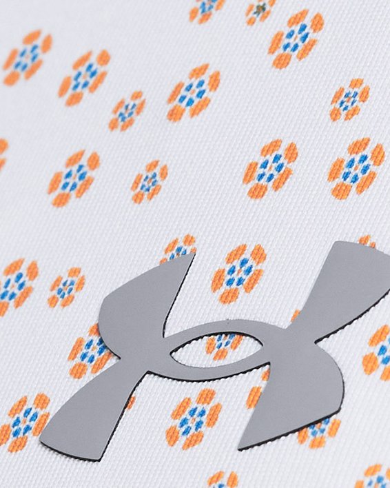 Męska koszulka polo UA Playoff 3.0 z nadrukiem, White, pdpMainDesktop image number 3