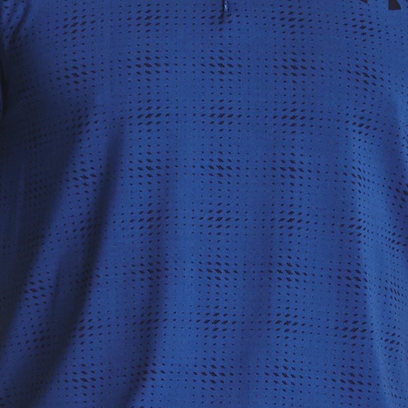 Herenpolo Under Armour Playoff 3.0 Printed Blauw Mirage / Midnight Marineblauw / Midnight Marineblauw M