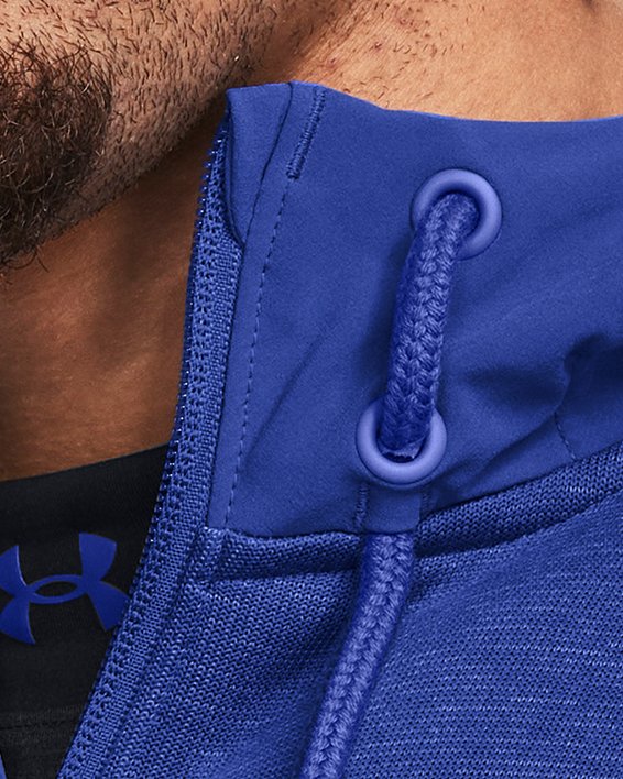 Men's UA Essential Swacket in Blue image number 4