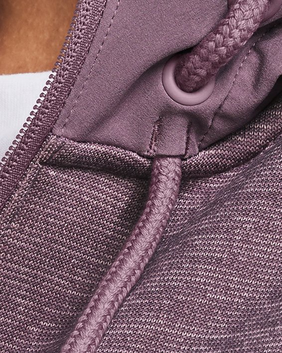 Chamarra tipo sweater UA Essential para mujer, Purple, pdpMainDesktop image number 3