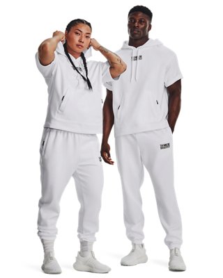 Unisex UA Summit Knit Short Sleeve Hoodie image number 2